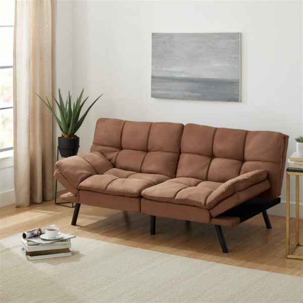 KCUZO Memory Foam Futon Multifunctional Convertible Folding Bed Sofa(D)