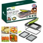 PIRANHA Classy Cutter | Vegetable Dicer & Chopper | Multifunctional Food Cutter with Stainless Steel Blades
