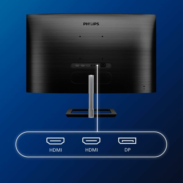 Philips 328E1CA - 32 inch Curved 4K Monitor, 60Hz, 4ms, VA, Speakers, Flicker Free, Adaptive Sync (3840 x 2160 @ 60 Hz, 250 cd/m², 4 ms, HDMI2.0 / DP1.2)