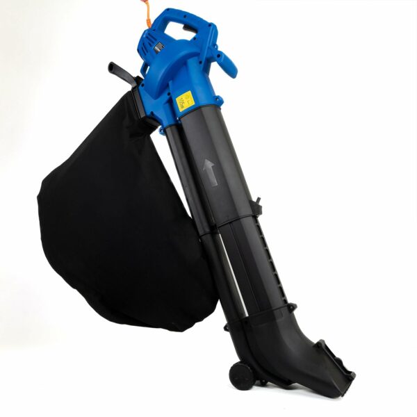Hyundai Leaf Blower, Garden Vacuum & Mulcher with Large 45 Litre Collection Bag, 12m Cable, 62-170mph Variable Airspeed, Powerful 3000w & 3 Year Warranty