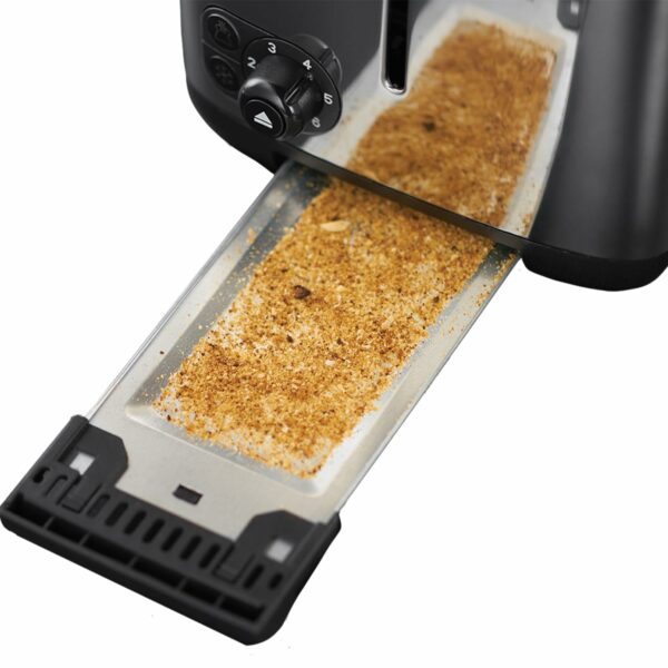 Russell Hobbs 2 Slice Toaster with Perfect Toast Technology for improved evenness (Wide slots, Lift & look feature, 6 Browning levels, Frozen & Cancel function, 850W, Brushed & Stainless Steel) 24080