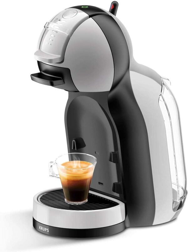 KRUPS NESCAFE Dolce Gusto Gusto Mini Me Automatic Play and Select Coffee Capsule Machine, 0.8 liters, Grey/Black - KP123B40