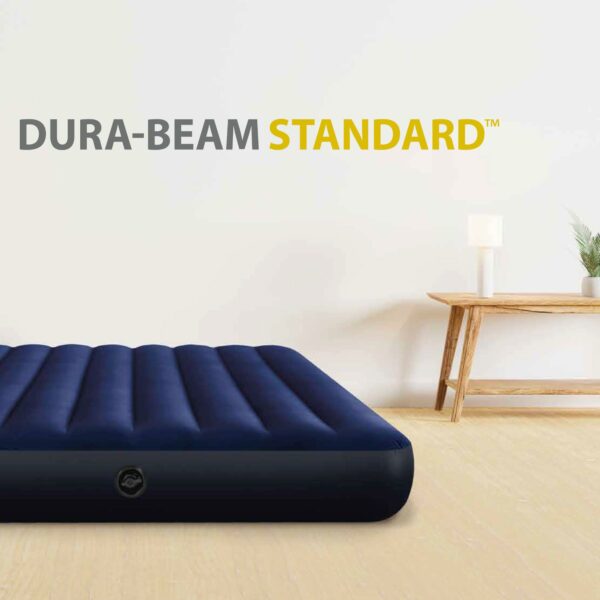 Intex Classic AirBed mattress Full-size inflatable Downy with waterproof flocked top and Dura-Beam inner structure Double