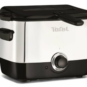 Tefal FF220040 Mini Deep Fryer, (2 Portions), 0.6 Kg Capacity, 1000 W, Stainless Steel, One Size
