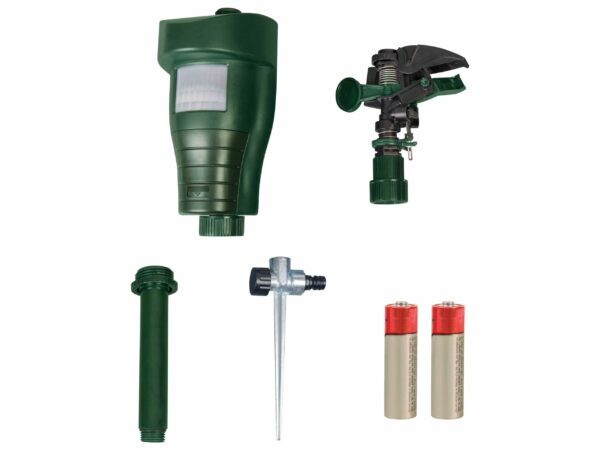 GARDIGO® Water Jet Animal Repellent | Bird Repellent, Heron Repellent, Cat Repellent Garden | Motion Activated Sprinkler | Up to 10m Range | Pigeon Deterrent Heron Scarer | Batteries Included