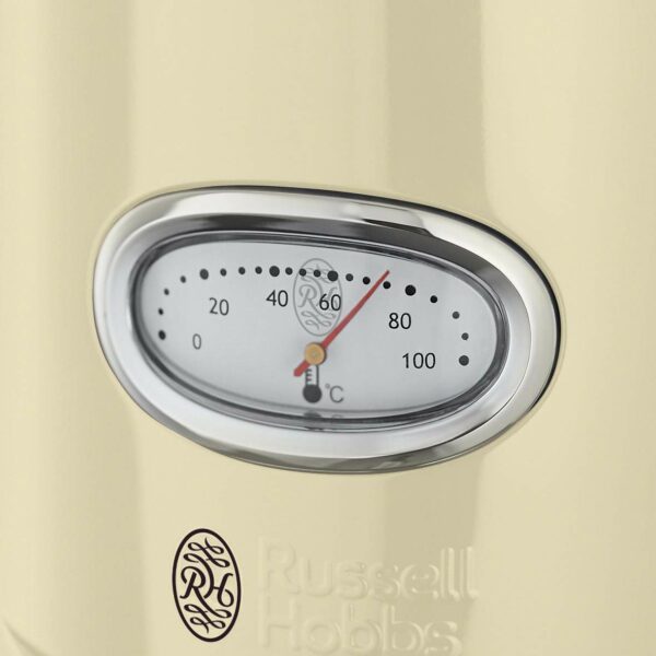 Russell Hobbs 21672 1.7l Capacity 360° Base Retro Vintage Kettle, Cream