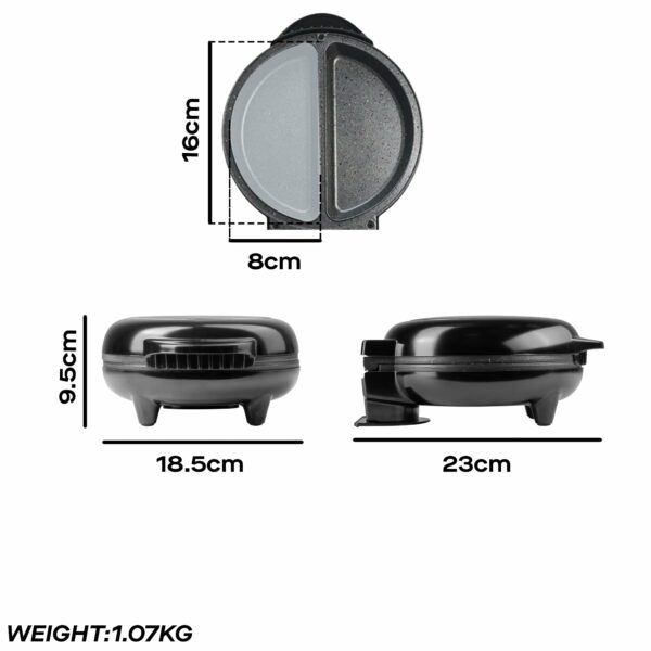 Daewoo Deep Fill Omelette Maker, Dual Non-Stick Plates, Electric 750W Omelette Cooker, Fast, Fluffy Homemade Omelettes – Compact & Easy Clean Breakfast Appliance