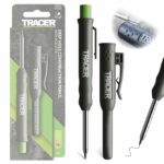 Tracer Deep Hole Construction Pencil Site Holster (120mm, Extendable 2B Construction Pencil with Inbuilt Sharpener)