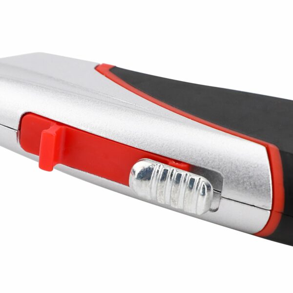 Amazon Basics Heavy Duty Retractable Auto-Load Ergonomic Utility Knife 3-Position Locking Blade with 4 Replaceable Blades