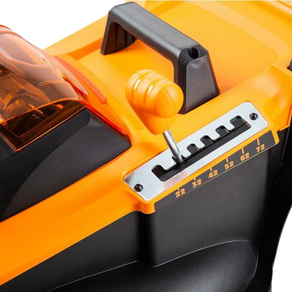 LawnMaster 48V 41cm Cordless Lawnmower with Spare MX 24V 4.0 Ah Batteries and 2x Fast Chargers - with Edging Comb, Rear Roller and Mulching Function - For Large Lawns