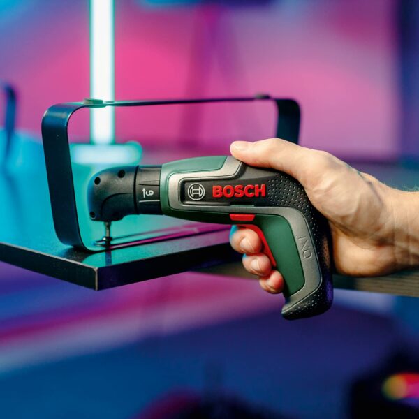Bosch IXO Cordless Screwdriver (7th Generation, 3.6V, 2.0Ah, 5.5Nm, with Micro USB Cable, Includes Angle Attachment, Screws up to 190 Screws, in Box) - Amazon Edition