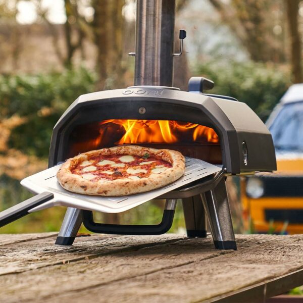 Ooni Karu 2 Multi-Fuel Outdoor Pizza Oven - Wood and Gas Outdoor Pizza Oven with Pizza Stone Intergrated Thermometer, Pizza Oven Outdoor