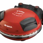 Ariete 909 Fast and Compact Pizza Making Machine for Both Fresh and Frozen Pizzas, Forno Pizza da Gennaro equipped with a Timer and 5 Temp Levels, 1200 watts (Red)