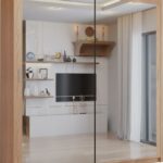 Double Mirror Sliding Door Wardrobe with LED LIGHT 90/120/150/180/203 (Oak, 150cm)