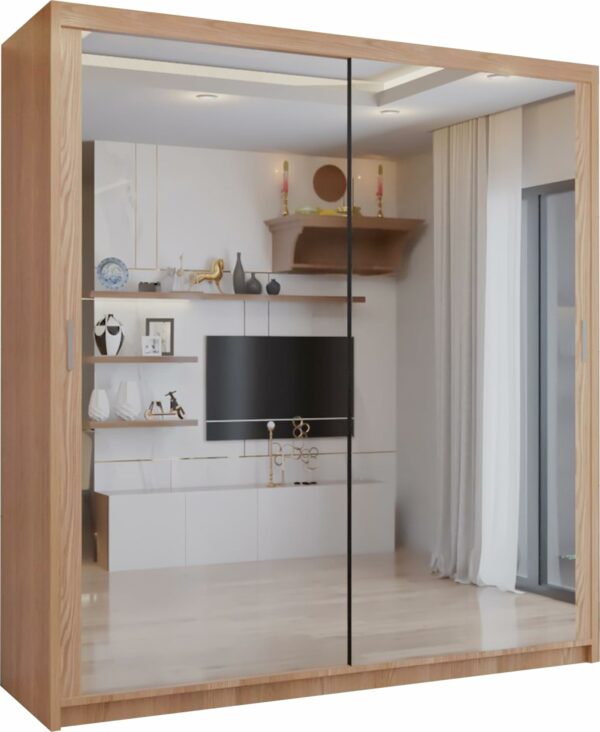 Double Mirror Sliding Door Wardrobe