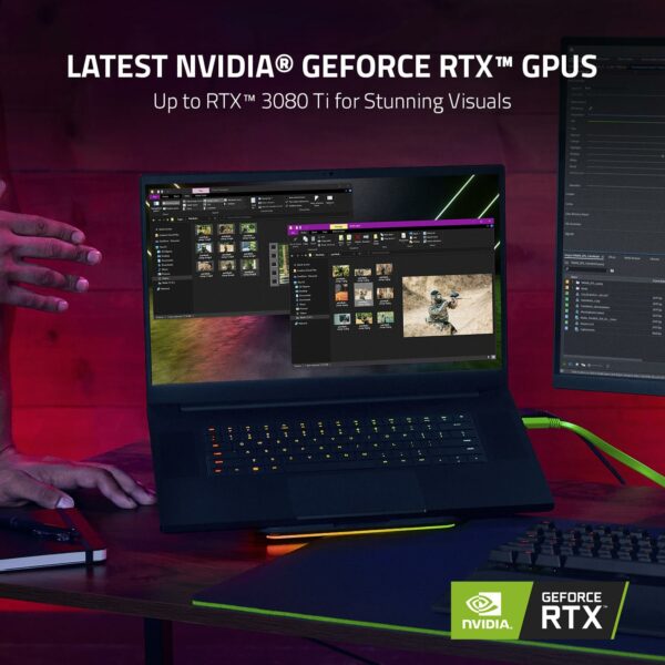 Razer Blade 17-17 Inch Gaming-Laptop - NVIDIA GeForce RTX 3060 - Intel Core i7-12800H - 17,3" 240Hz QHD-Display (16GB DDR5 RAM, 1TB SSD, Aluminium) QWERTY UK-Layout Black