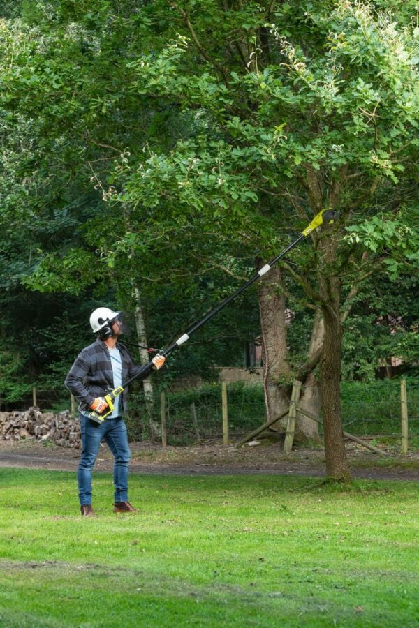 Ryobi Cordless Pole Pruner Opp1820 One+ 18V, Yellow, 20 cm Bar (Body only)