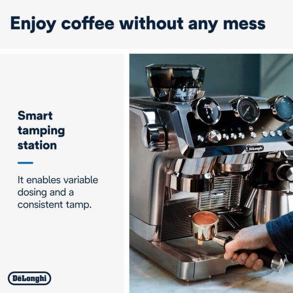 De'Longhi La Specialista Maestro EC9865.M Cold Brew Coffee, Manual Coffee Machine, Cold Extraction Technology, Smart Tamping Station, 8 Hot & Cold Recipes, Manual and Automatic Milk Frothing, Metal