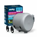 Minky Retractable Duo Reel Washing Line, Grey, 2x15m, packaging may vary
