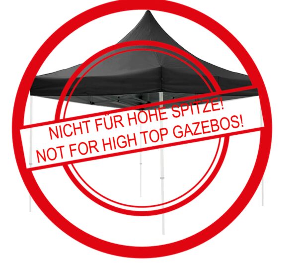 QUICK STAR Gazebo Protective Cover 3 x 3 m Waterproof Transparent Weather Protection