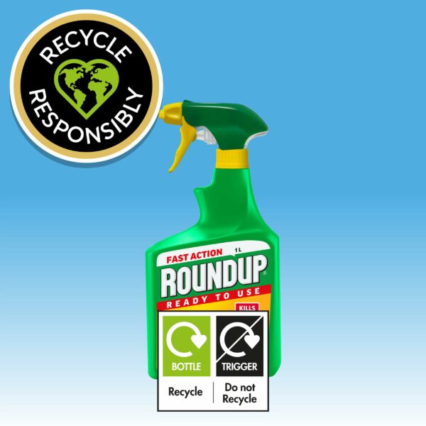Roundup Total Fast Action Weed Killer, 1 Litre