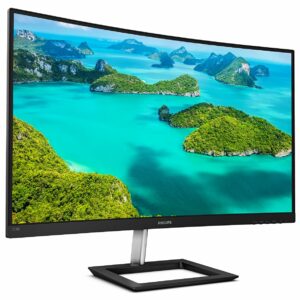 Philips 328E1CA - 32 inch Curved 4K Monitor, 60Hz, 4ms, VA, Speakers, Flicker Free, Adaptive Sync (3840 x 2160 @ 60 Hz, 250 cd/m², 4 ms, HDMI2.0 / DP1.2)
