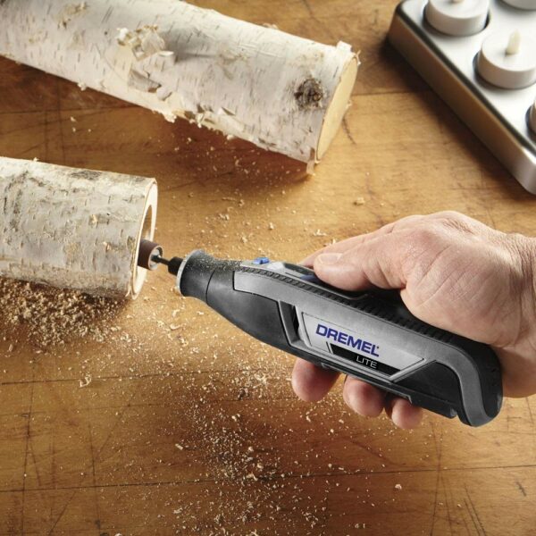 Dremel Lite 7760-15 Cordless Rotary Tool (3.6 Volt), Rotary Multi Tool Kit with 15 Accessories, 8,000-25,000 RPM for Carving, Engraving, Grinding, Sharpening, Cleaning, Polishing and Sanding