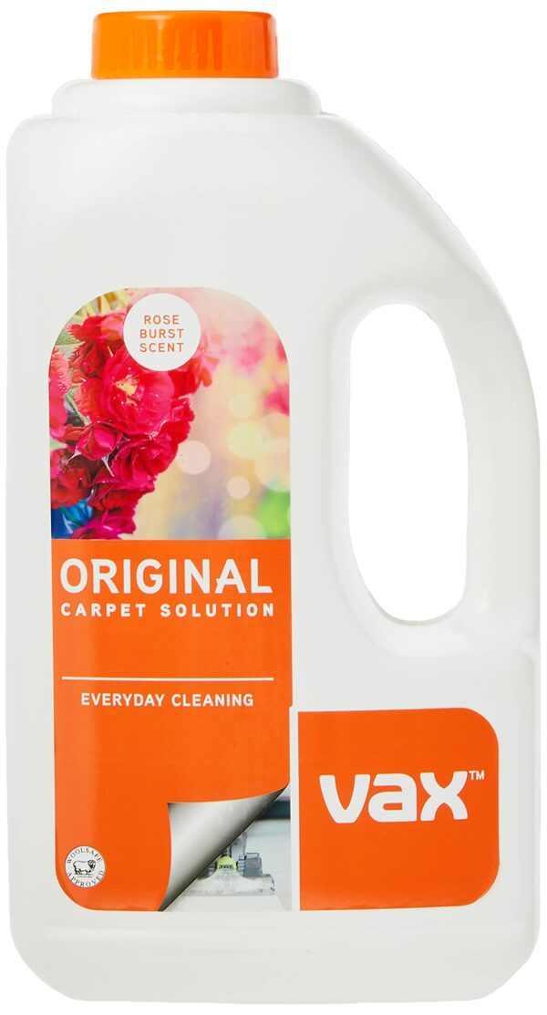 Vax Original 1.5L Carpet Cleaner Solution, Stain Remover Shampoo, Rose Burst Scent, Suitable for Everyday Cleaning, 1-9-142055, White