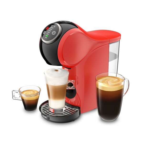 De'Longhi Nescafé Dolce Gusto Genio S Plus EDG315.R, Automatic Coffee Machine, Capsule Coffee Machine, Espresso Boost, Cappuccino, Energy Saving Auto Shut-Off, 15 Bar Pressure, Red