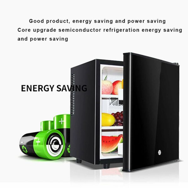 30L Mini Fridges, Upright Cosmetics Fridge Table Top Large Capacity Refrigerator, LED Light + Lock & Key, Low Noise, Low Energy A+, Fast Cooling, for Home,Hotel,Bar,Dorms,Apartment,Office,B
