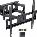 PERLESMITH TV Wall Bracket, Swivel Tilt Wall Mount for 26-70 Inch Flat & Curved TVs up to 45kg, TV Bracket Max. VESA 400x400mm