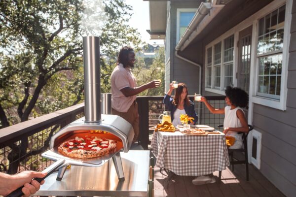 Ooni Fyra 12 Wood Fired Outdoor Pizza Oven – Portable Hard Wood Pellet Pizza Oven – Ideal for Any Outdoor Kitchen - Outdoor Cooking Pizza Maker - Backyard Pizza Ovens - Pizza Oven Countertop