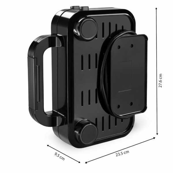 Breville Ultimate Deep Fill Toastie Maker | 2 Slice Sandwich Toaster | Removable Non-Stick Plates | Stainless Steel | Black [VST082]