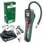 Bosch Electric Bike Pump, Portable Air Pump, Cordless Tyre Inflator EasyPump (3.0 Ah battery, 3.6 Volt, Autostop function, 150 PSI, 10.3 bar, LED, rechargeable via USB-C cable, in carton box)