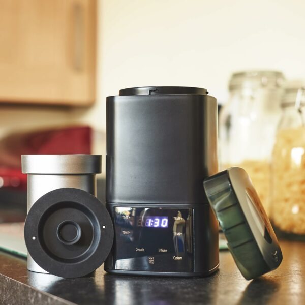 Nebula Boost Decarboxylator & Infuser | Herb Activation & Infusion Butter Churner, Butter Maker with Mess-Free Container | Sleeve & Updated Lid Design | Black