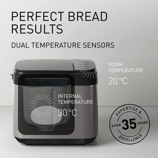 Panasonic SD-YR2550SXC Fully Automatic Breadmaker, Horizontal Design and Yeast Dispenser, 31 Automatic Programmes,, Dual Temperature Sensors, 13 Hours Digital Timer, Silver