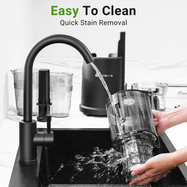 Juicer Machines, 126MM Large Feed Chute for Whole Fruits and Vegetables - 1.5L Capacity 200W Cold Press Juicer