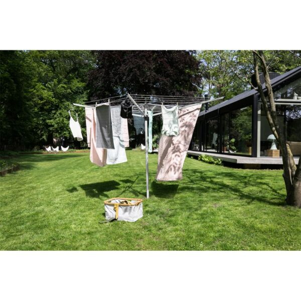 Brabantia Lift-O-Matic 60 Metres of Clothes Line - Adjustable in Height - UV-Resistant Non-Slip Lining - Umbrella System