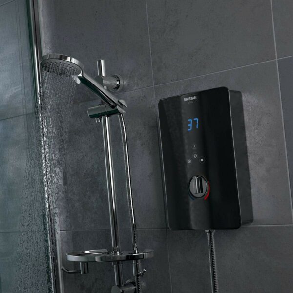 Bristan BL3105 B Bliss 3 Electric Shower, 10.5 kW, Black