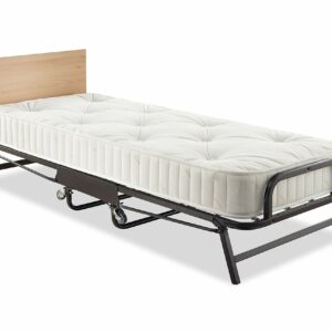 Jay-Be Crown Premier Folding Bed with Deep Sprung Mattress - Single, Black
