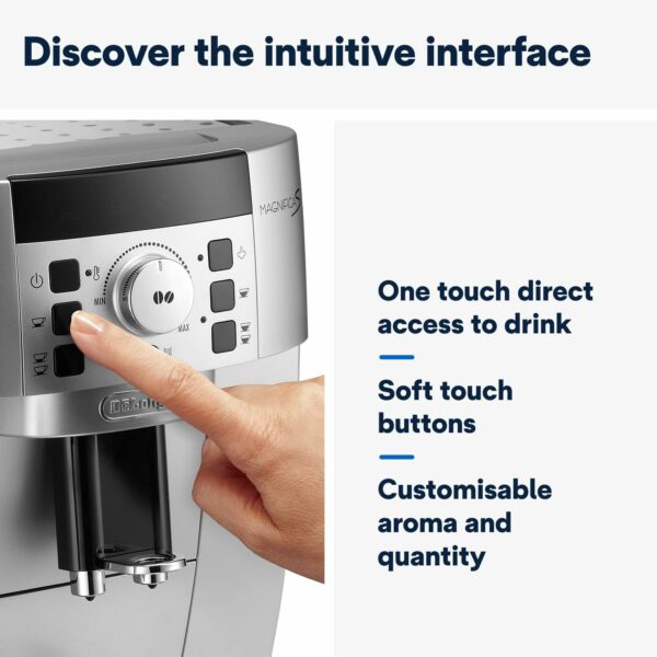 De'Longhi Fully Automatic Bean to Cup Coffee Machine ECAM22.110.SB, 220 W, 1.8liters