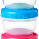 Sistema TO GO Mini Bites Snack Pots | 130 ml | Stackable Snack Boxes with Lids | BPA-Free | 3 Count