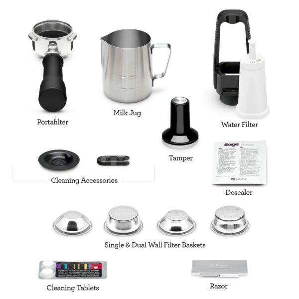 Sage - The Bambino Plus - Compact Coffee Machine with Automatic Milk Frother, Brushed Stainless Steel