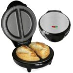 Andrew James Omelette Maker, Electric Omelette Maker Non-stick, Omelette Pan Dual Compartment, Omelettes and Eggs, Deep Non-Stick Omelette Pan, Cool Touch, Cord Storage, Power Ready Lights