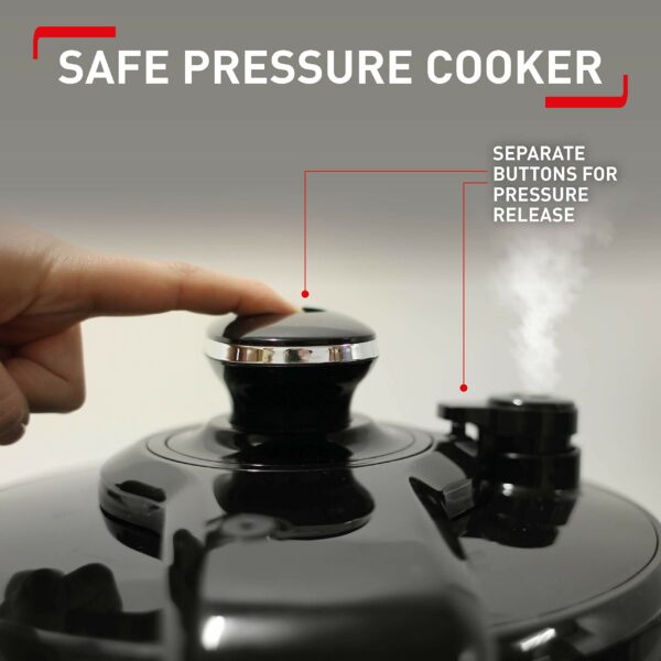 Tefal All-in-One 25-in-1 Electric Pressure Cooker, Multi Cooker, Slow Cooker, Steam, Reheat, Stew, Bake, Browning, 25 programs, Recipe Book Included, 6 Litres, Black/Stainless Steel, CY505E40