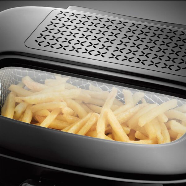 Russell Hobbs Electric Deep Fat Fryer, 2.5L capacity/can cook 1kg food, Carbon odour filter, Large observation window, Non-stick coated pan, Adjustable thermostat, Handle lift system, 1800W, 24570