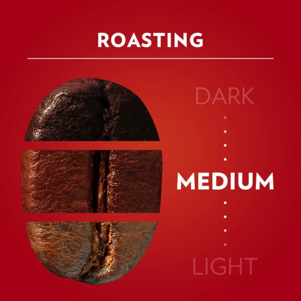 Lavazza Qualita Rossa Coffee Beans with Aromatic Notes of Chocolate and Dried Fruit, Arabica and Robusta, Intensity 5/10, Medium Roasting, 1 Kg