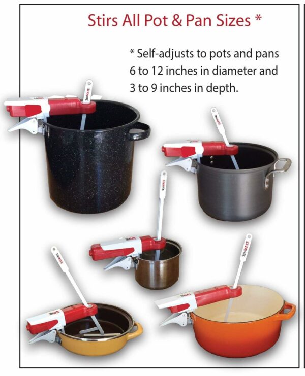 STIRMATE Smart Pot Stirrer Gen 2 Rechargeable Colonial Red