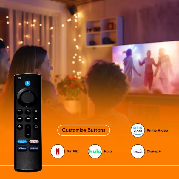 New Replacement FireStick Voice Function Remote Control Fit for AMZ Smart TV Fire Stick (2nd Gen, 3rd Gen, Lite, 4K) and Fit for Smart TVs Cube (1st Gen & 2nd Gen)