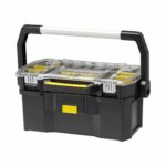 Stanley Toolbox Tote Plus Storage Organiser, Heavy Duty Metal Latch, Removable Dividers, 19 Inch, STST1-70317